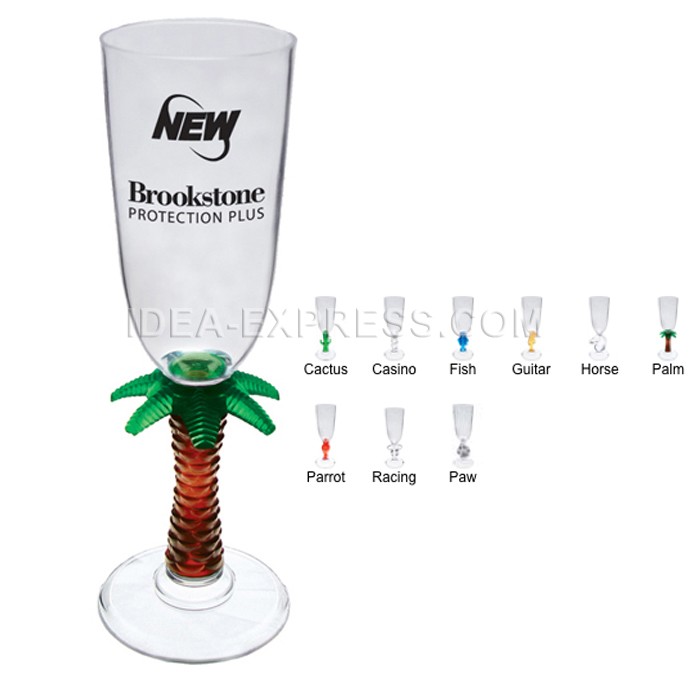 7 oz Acrylic Novelty Stem Champagne Flute